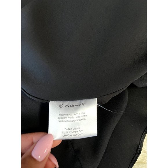 Fame and Partners Kira Maxi Wrap Dress Black Size 8 100% Silk #FP2683 - Picture 13 of 15